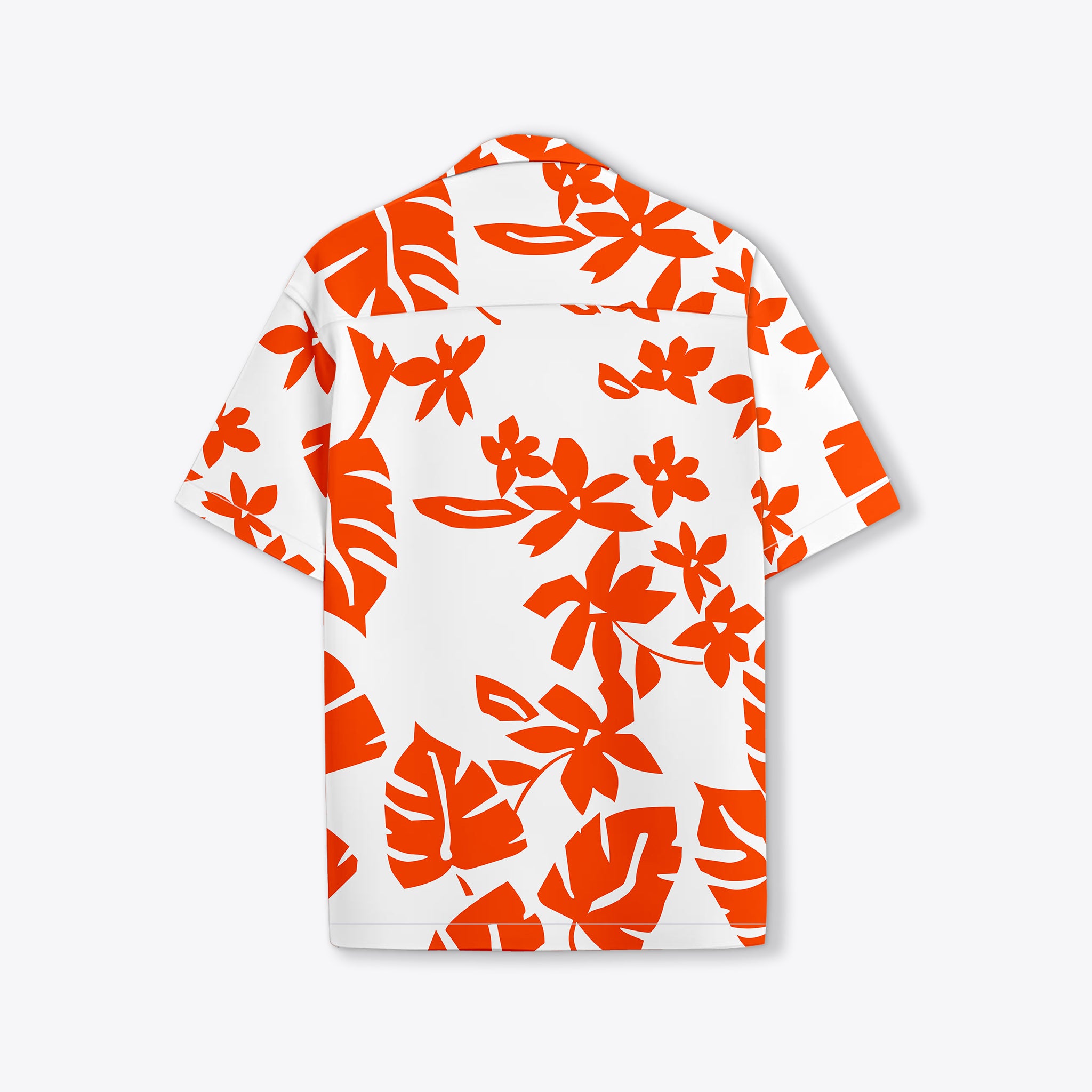 BUY RYON ORANGE FLORAL WITH WHITE COMBINATION CAMP COLLAR BEACH SHIRT | RYON