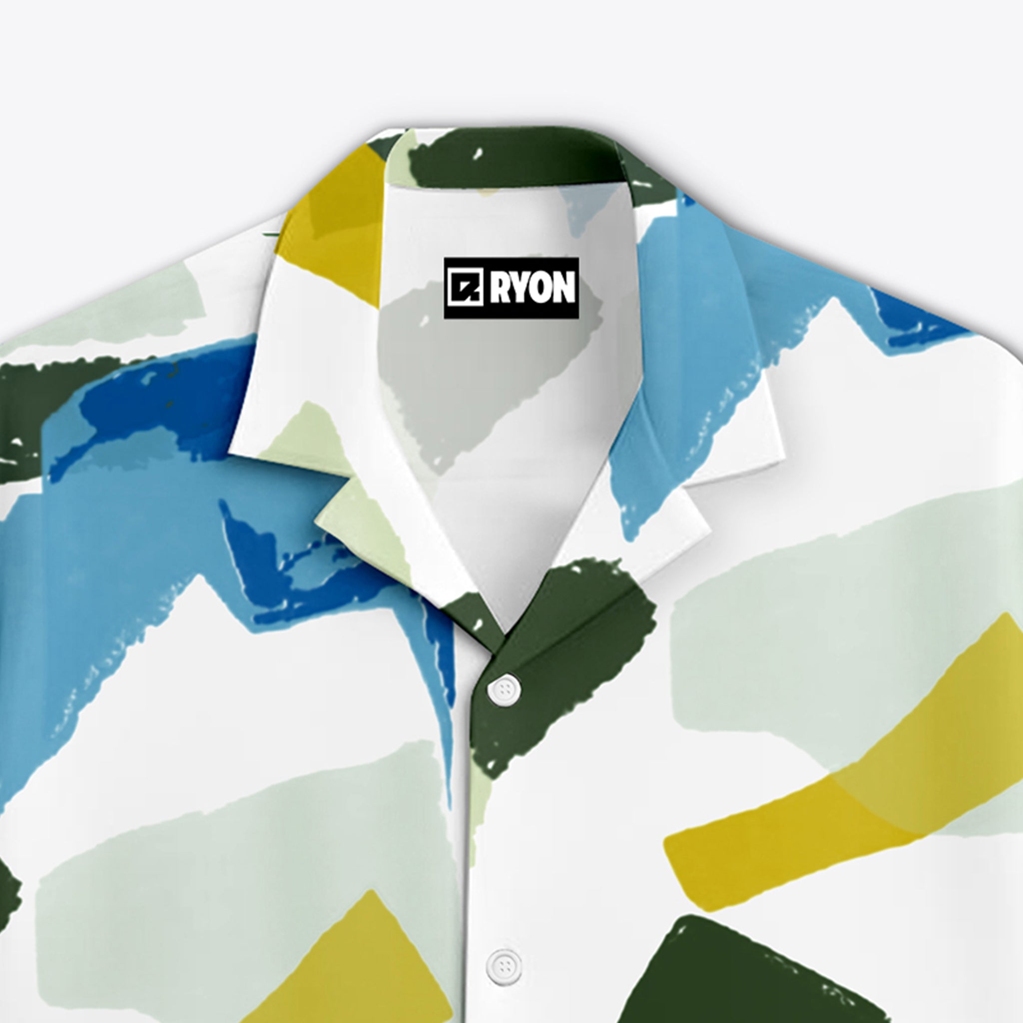 BUY RYON MULTI COLOUR RANDOM PATTERN CAMP COLLAR DROP SHOULDER RESORT SHIRT | RYON