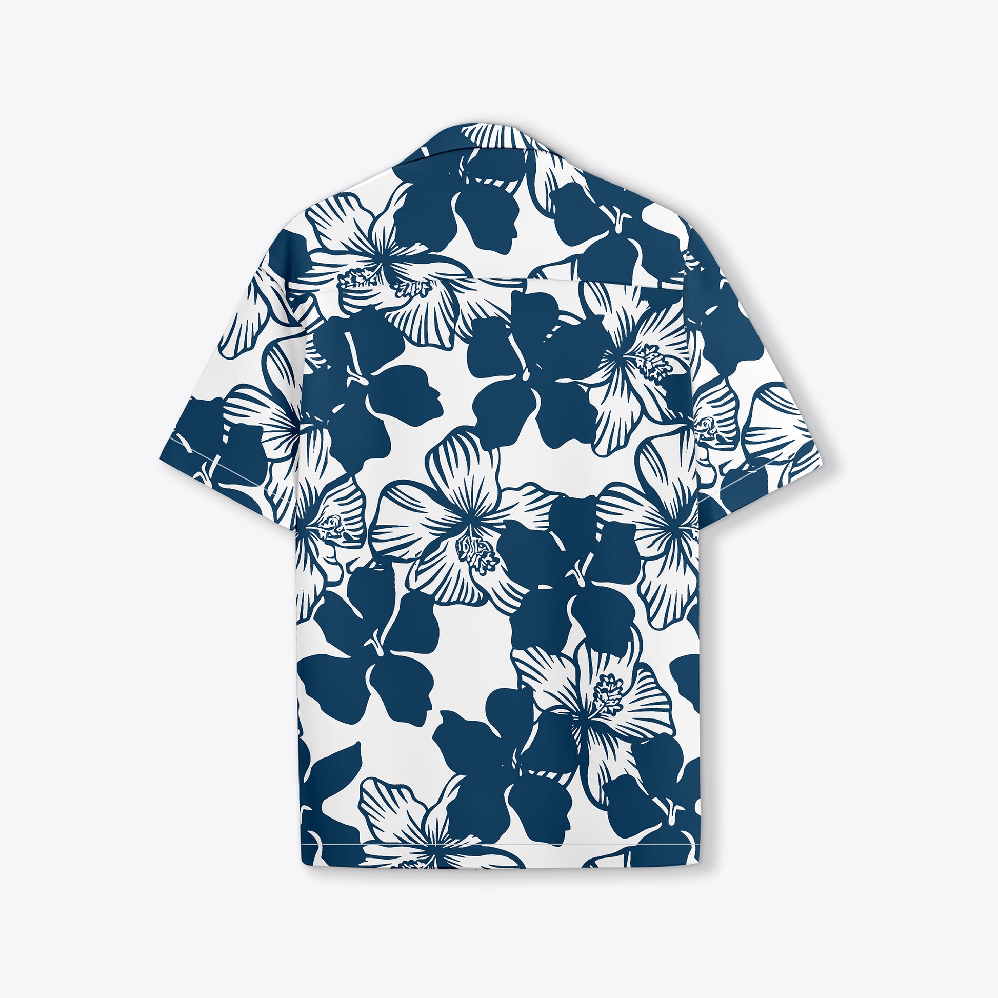 BUY RYON BLUE FLORAL PATTERN WITH CAMP COLLAR RELAXED FIT DROP SHOULDER SHIRT | RYON