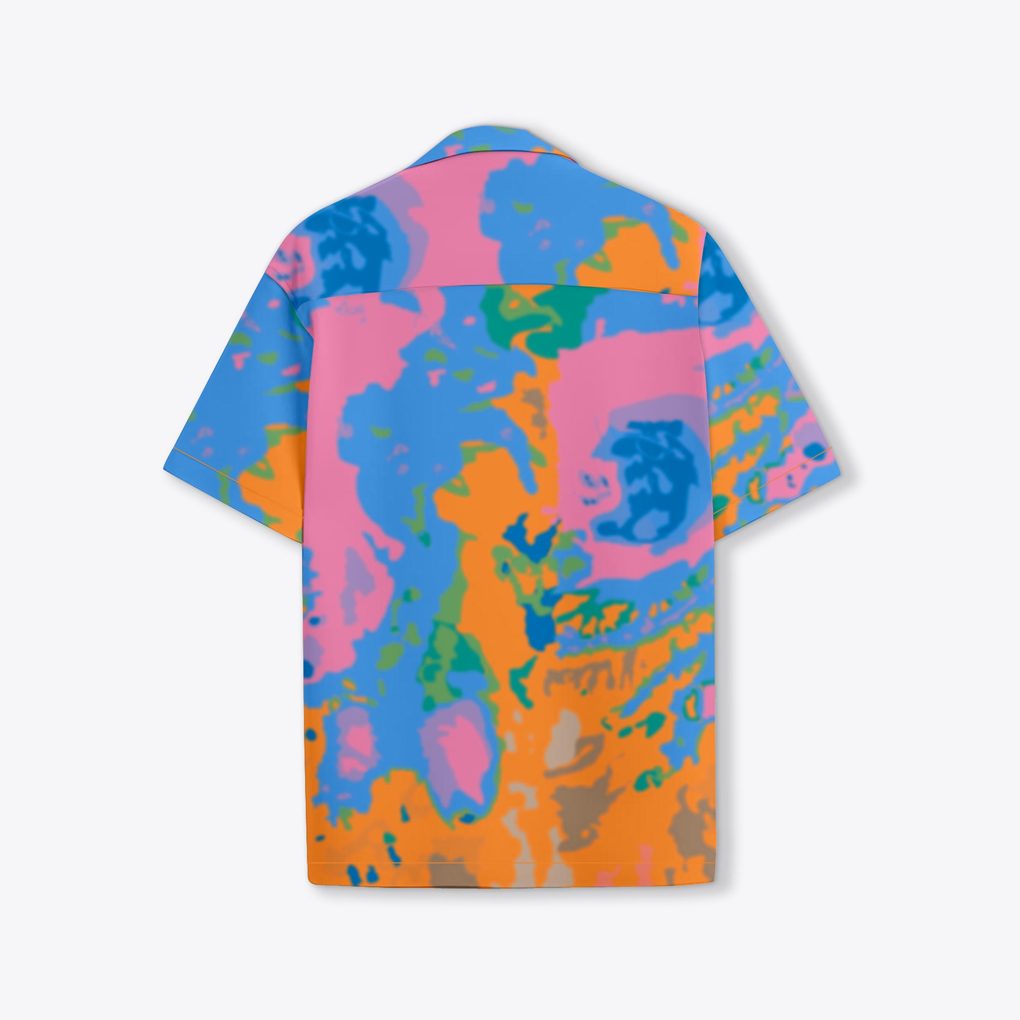 BUY RYON UNIQUE MULTI COLOUR TIE DYE PRINT CAMP COLLAR RELAXED-FIT RESORT SHIRT | RYON